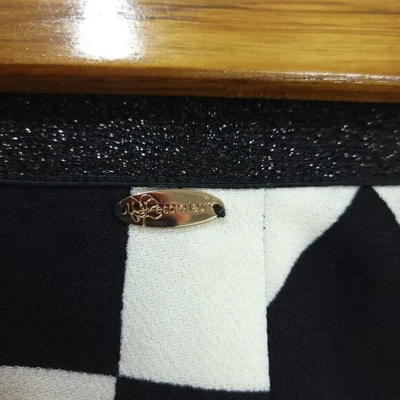 "Esc 'e la v" B&W Checker Mod 60s Style Mini Skirt - Picture 5 of 14